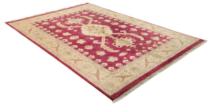 Detail image of 5' 3 x 7' 5 Hand Knotted Ziegler Wool Rug