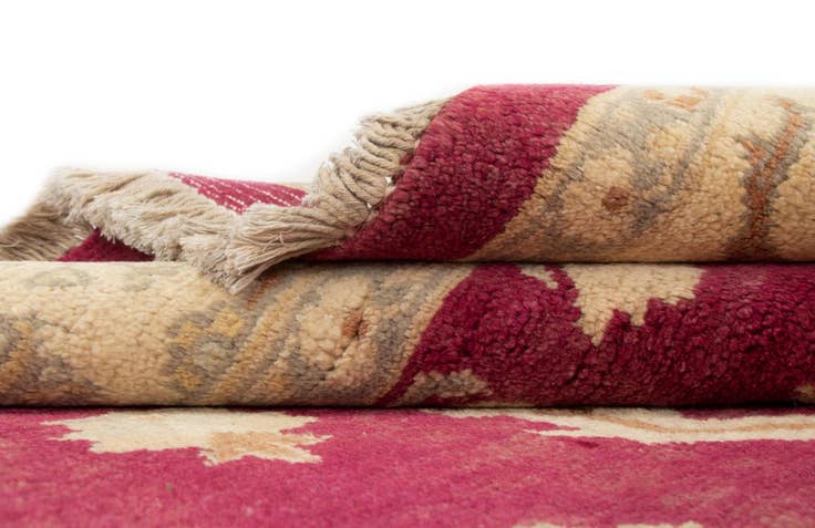 Detail image of 5' 3 x 7' 5 Hand Knotted Ziegler Wool Rug