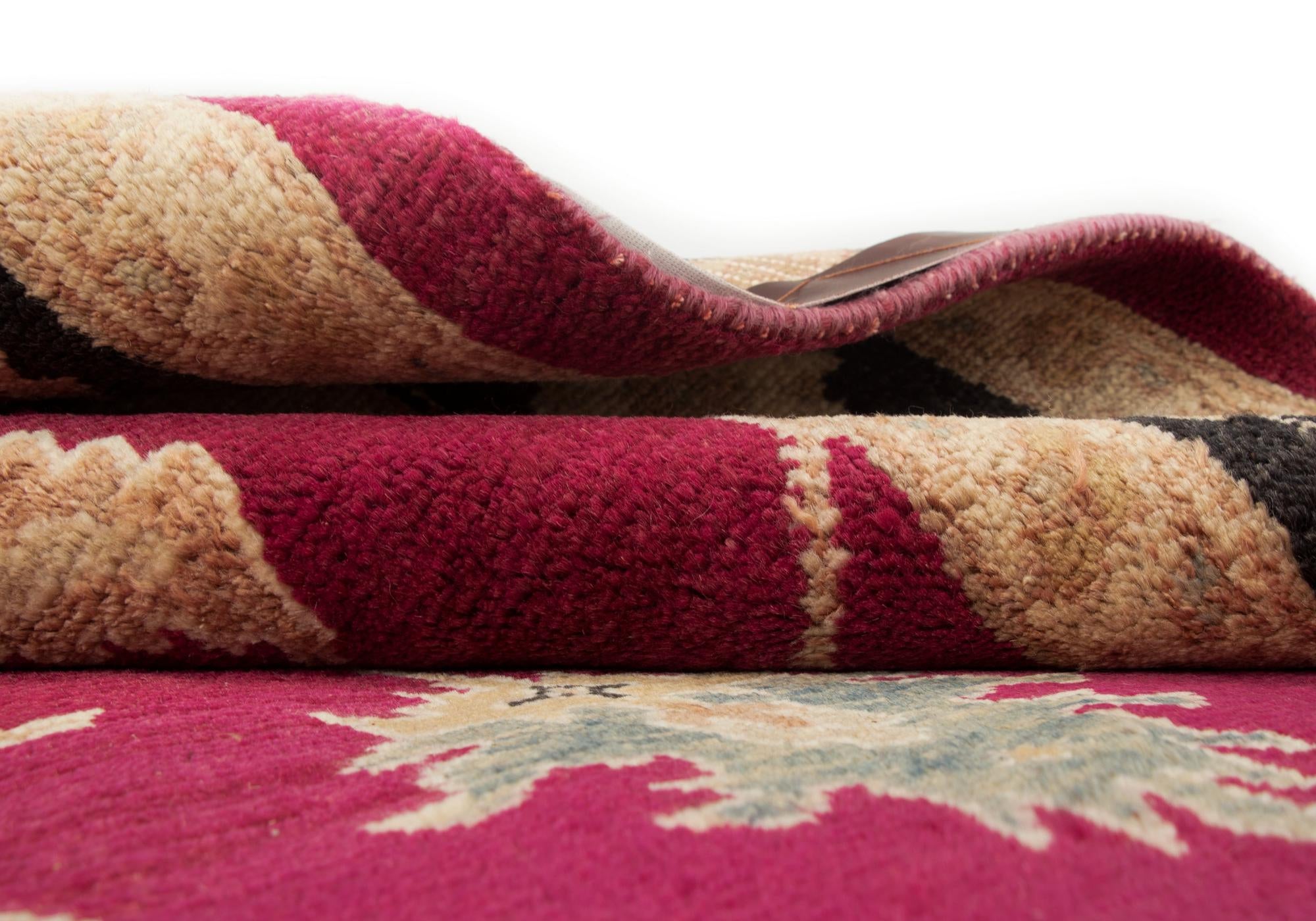 5' 3 x 7' 9 Hand Knotted Ziegler Wool Rug