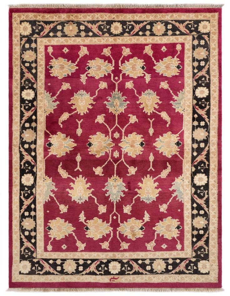 Detail image of 5' 3 x 7' 9 Hand Knotted Ziegler Wool Rug