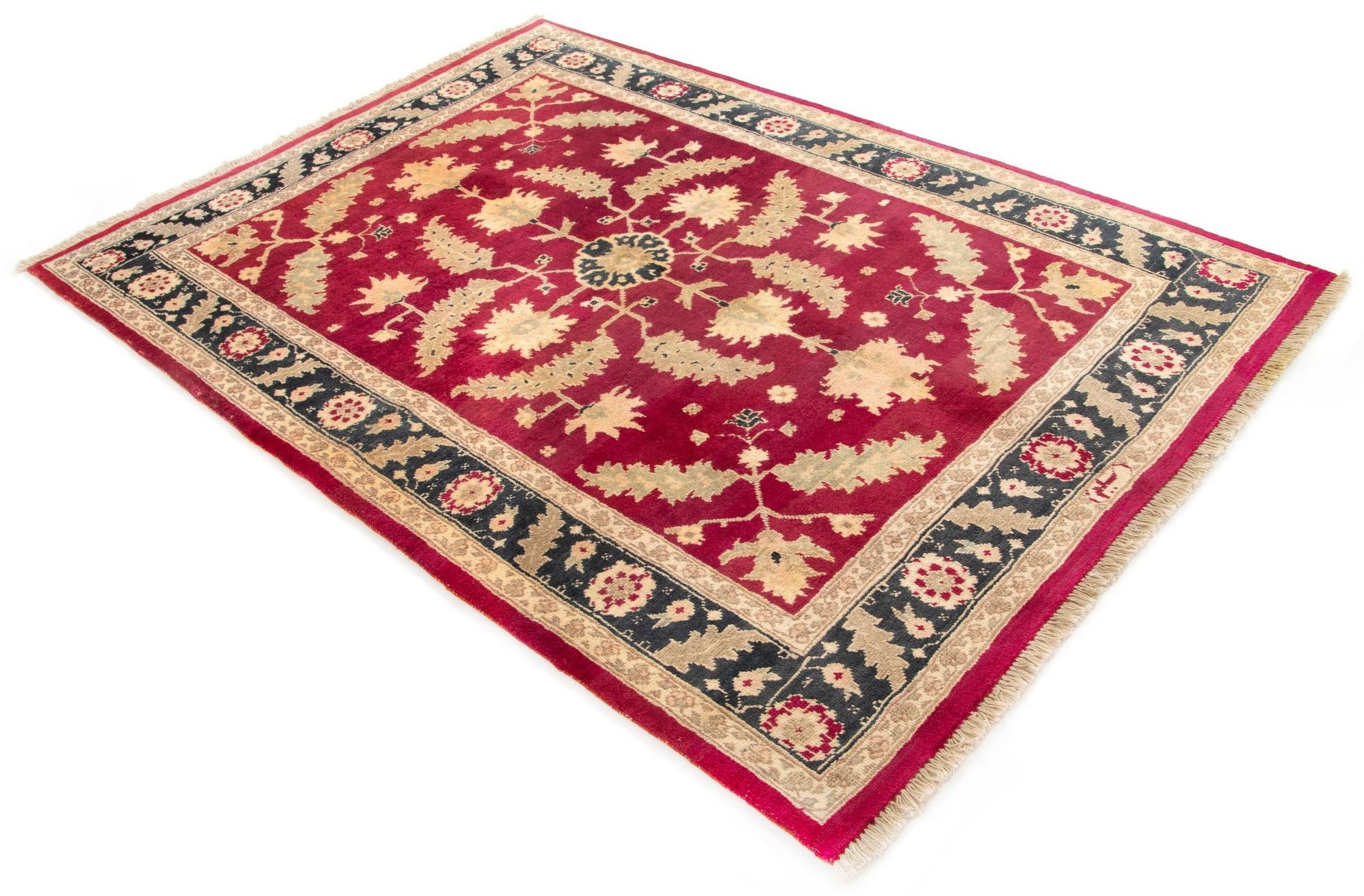 5' 1 x 7' 3 Hand Knotted Ziegler Wool Rug