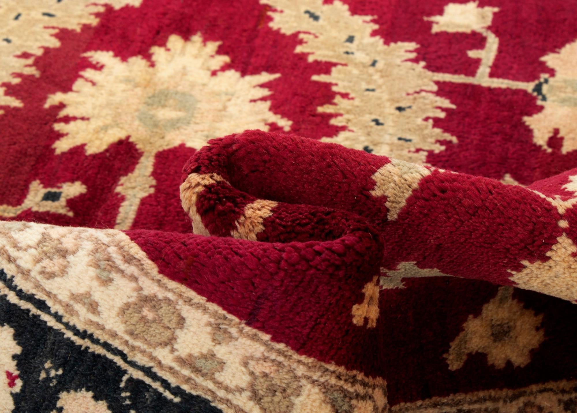 5' 1 x 7' 3 Hand Knotted Ziegler Wool Rug
