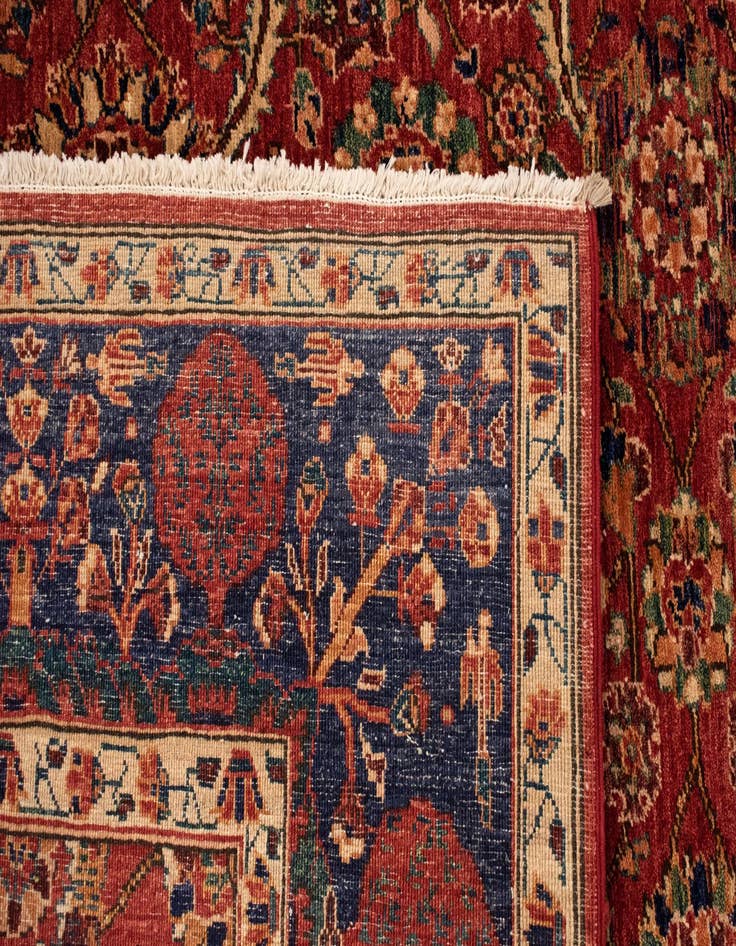 Detail image of 5' 10 x 9' 1  Hand Knotted Ziegler Rug