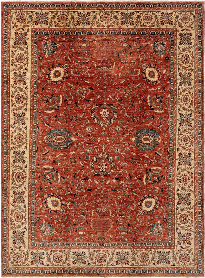 Detail image of 8' 1 x 11' 1 Hand Knotted Ziegler Rug