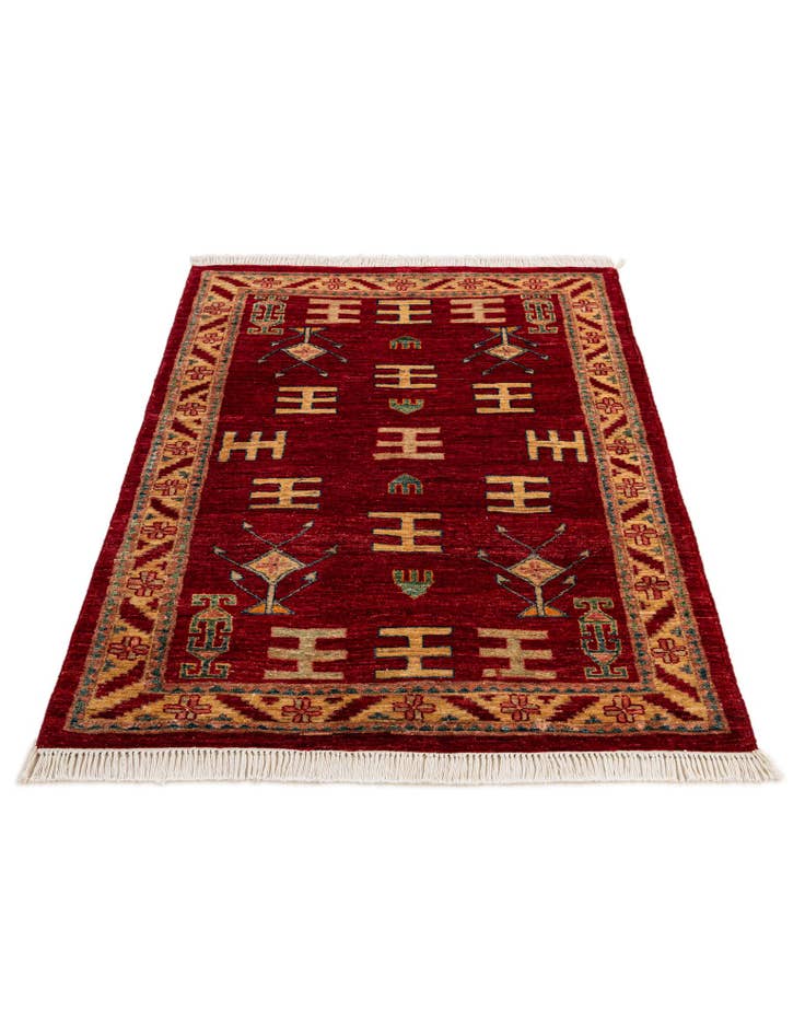 Detail image of 3' 3 x 5' 2  Hand Knotted Ziegler Wool Rug