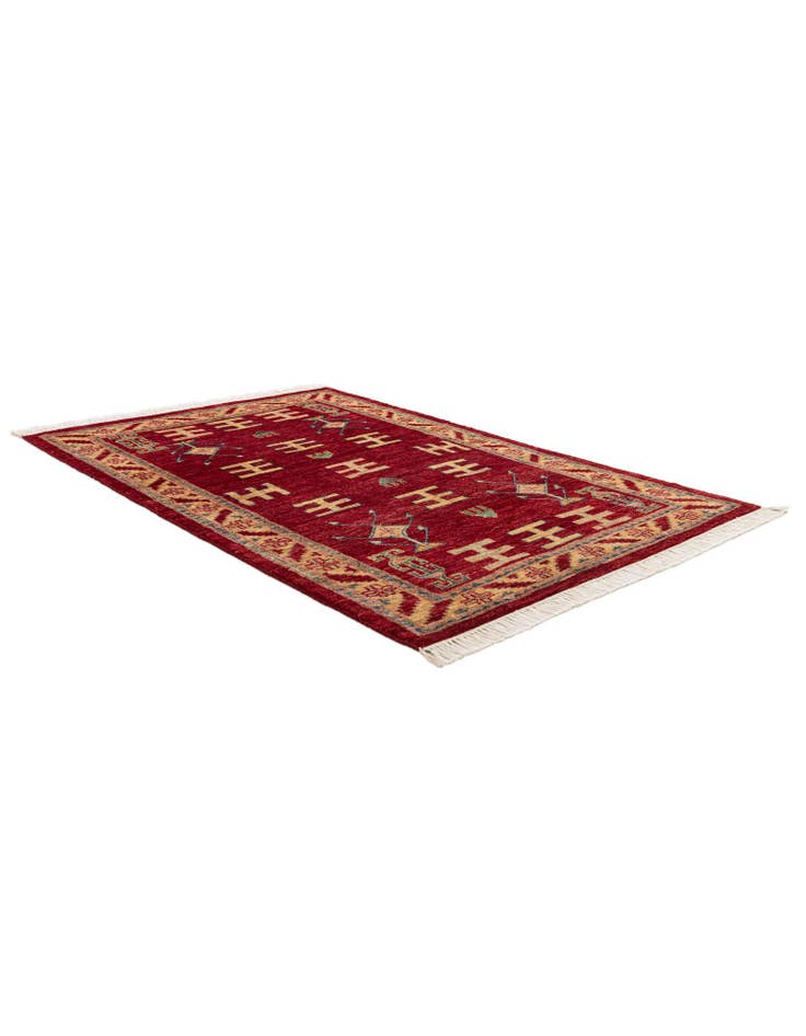Detail image of 3' 3 x 5' 2 Hand Knotted Ziegler Wool Rug