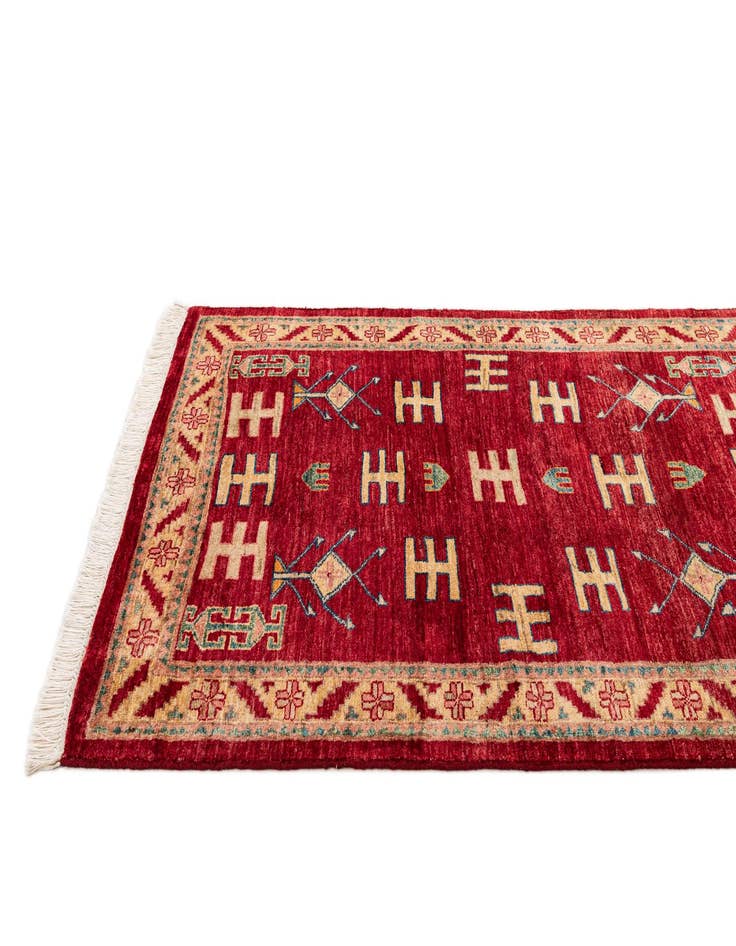 Detail image of 3' 3 x 5' 2  Hand Knotted Ziegler Wool Rug