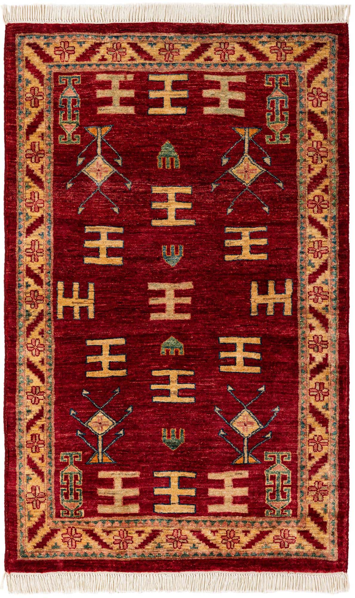 3' 3 x 5' 2 Hand Knotted Ziegler Wool Rug