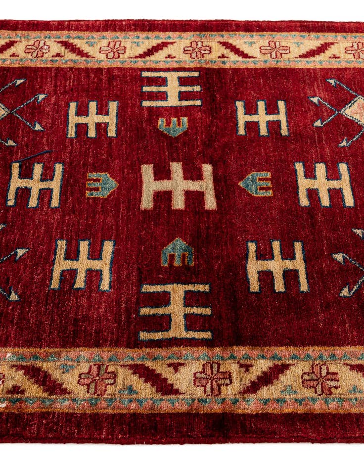 Detail image of 3' 3 x 4' 7  Hand Knotted Ziegler Wool Rug