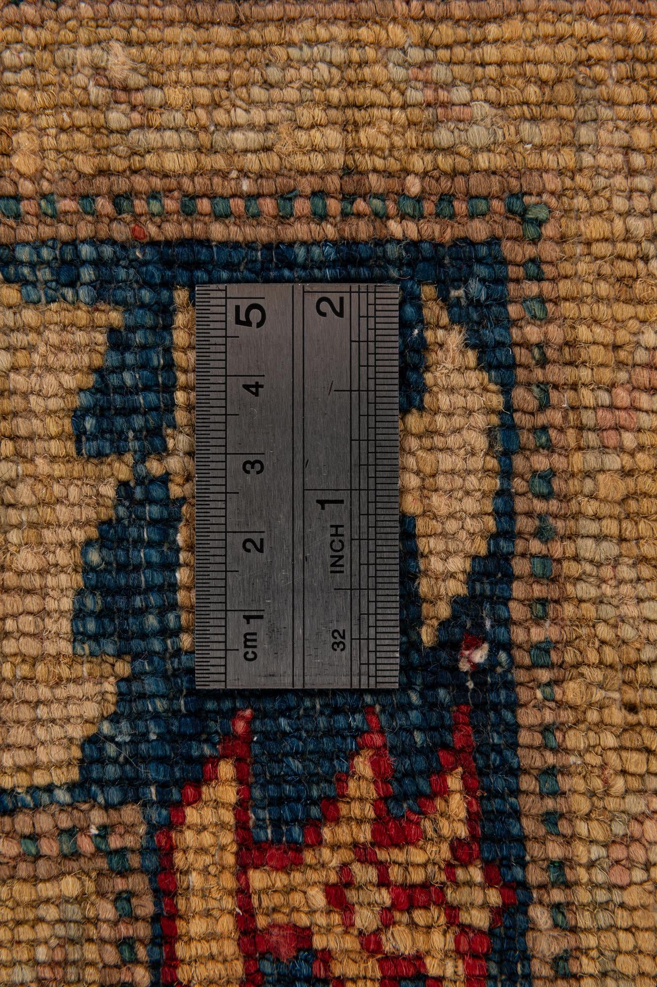 3' 4 x 4' 10 Hand Knotted Ziegler Wool Rug