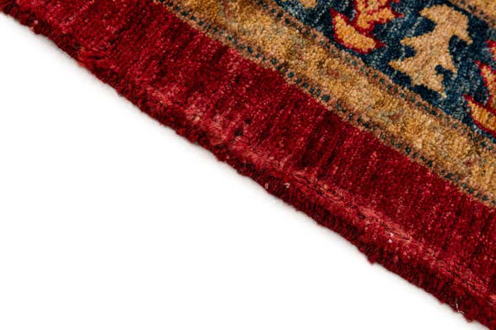 3' 4 x 4' 10 Hand Knotted Ziegler Wool Rug