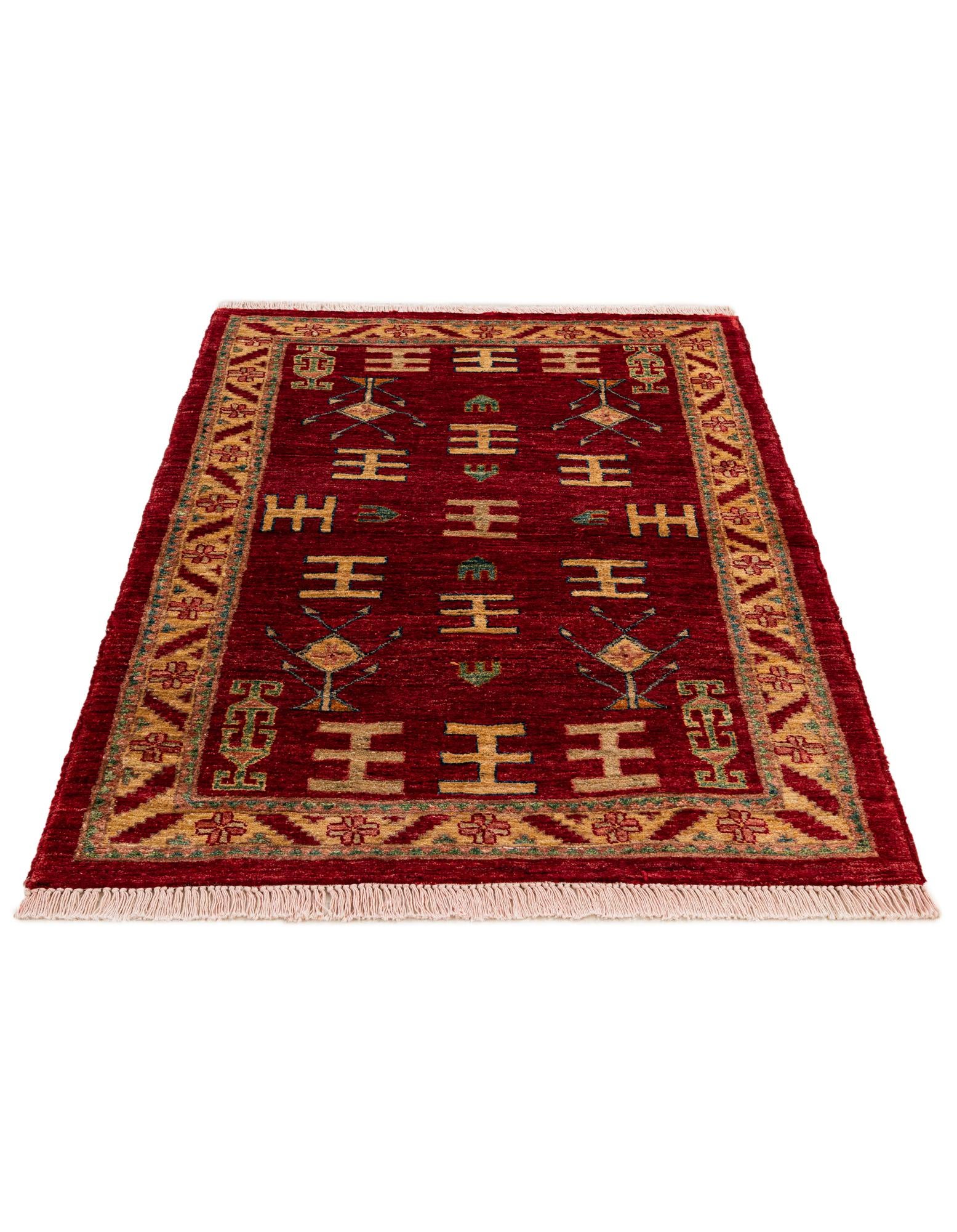 3' 5 x 4' 10 Hand Knotted Ziegler Wool Rug