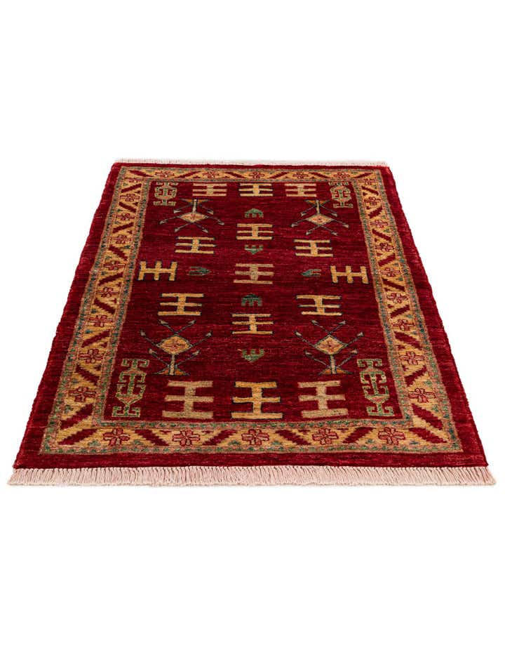 3' 5 x 4' 10 Hand Knotted Ziegler Wool Rug
