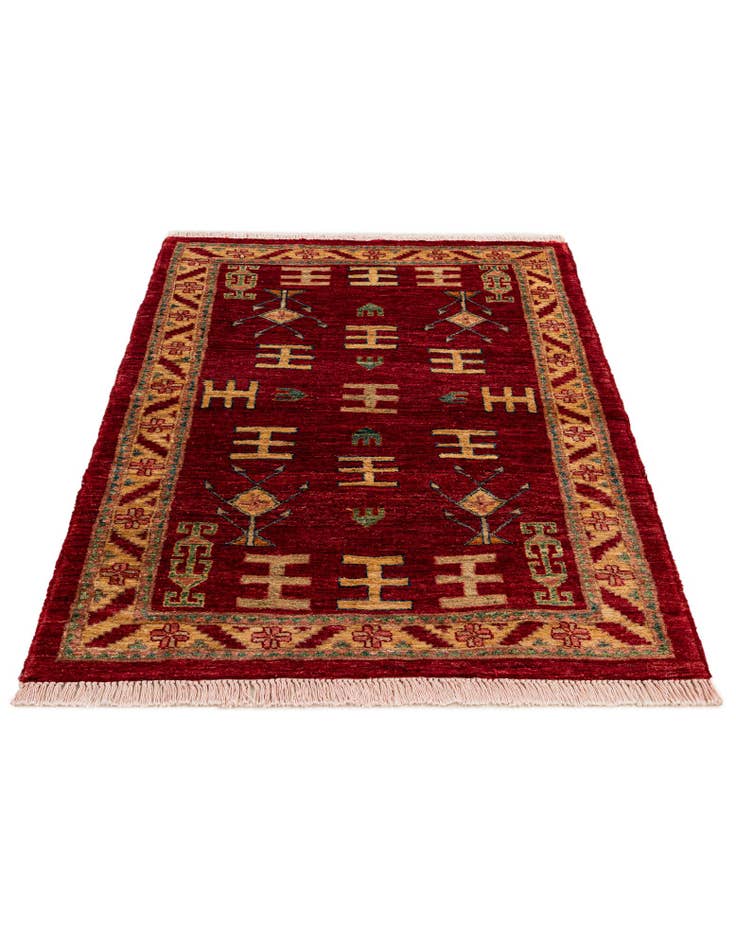 Detail image of 3' 5 x 4' 10 Hand Knotted Ziegler Wool Rug