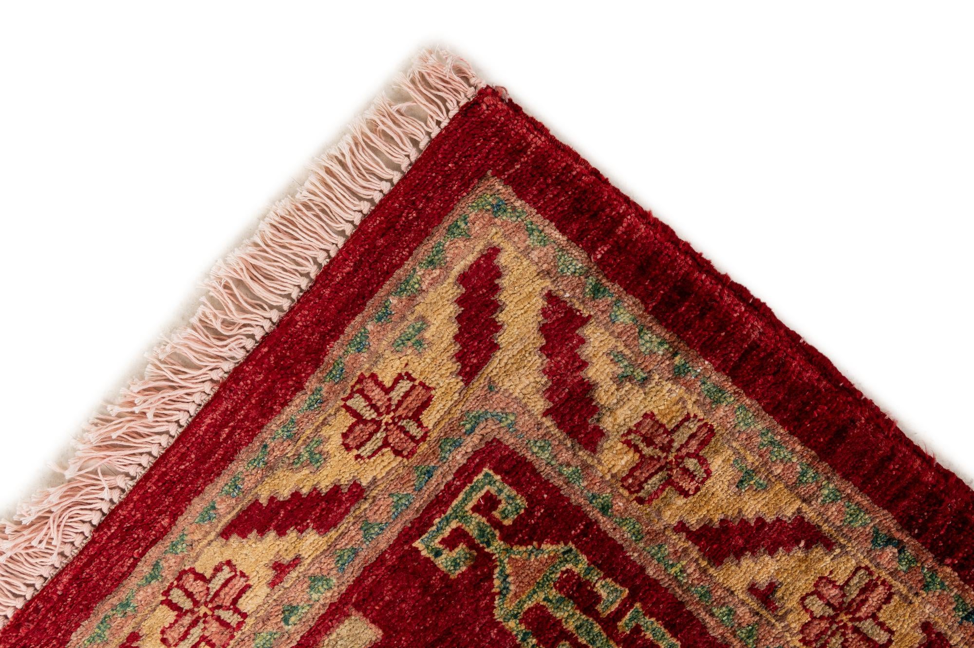 3' 5 x 4' 10 Hand Knotted Ziegler Wool Rug