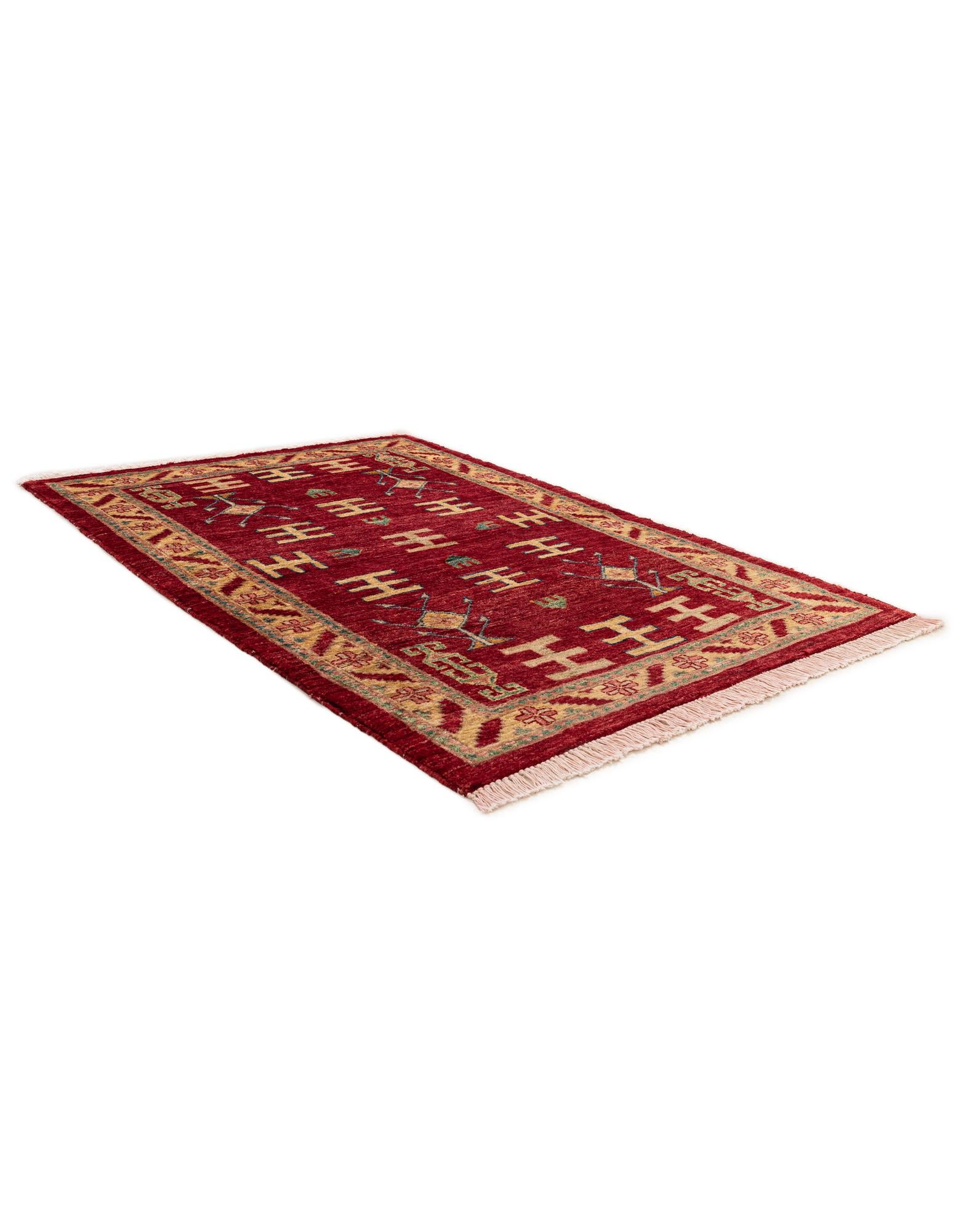 3' 5 x 4' 10 Hand Knotted Ziegler Wool Rug