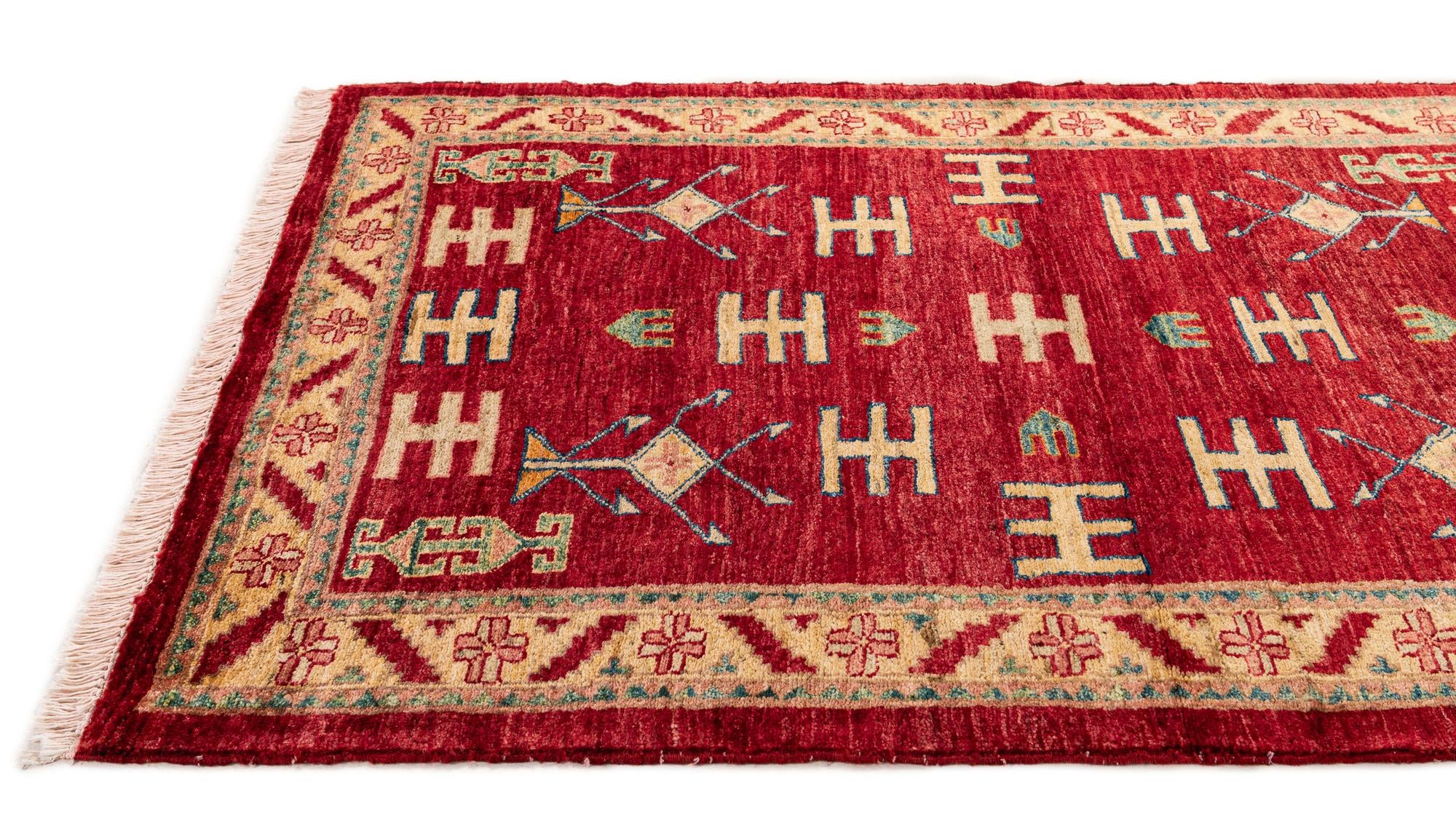 3' 5 x 4' 10 Hand Knotted Ziegler Wool Rug