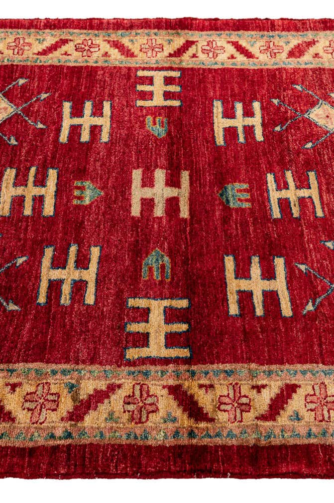 3' 5 x 4' 10 Hand Knotted Ziegler Wool Rug
