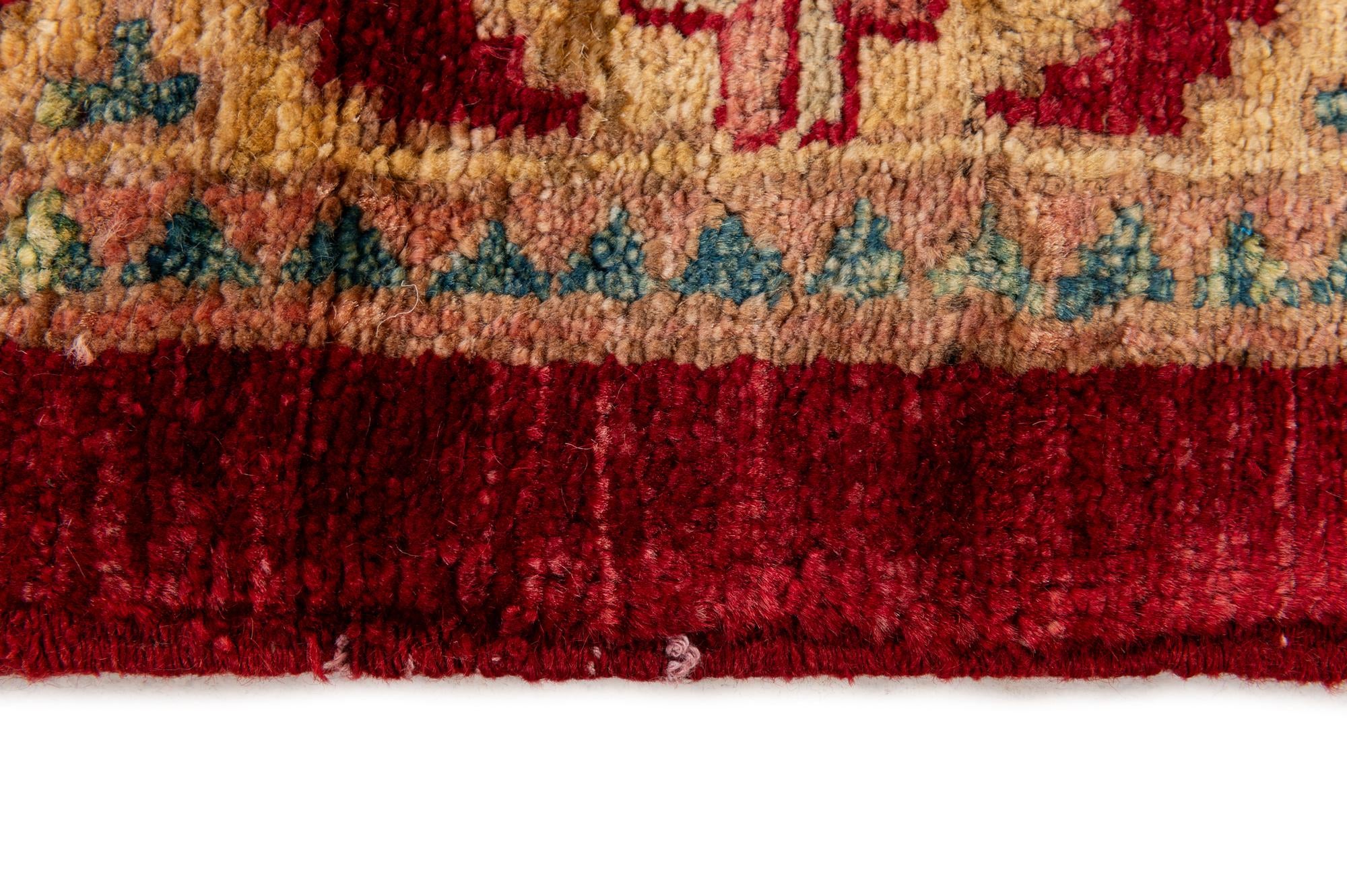 3' 5 x 4' 10 Hand Knotted Ziegler Wool Rug
