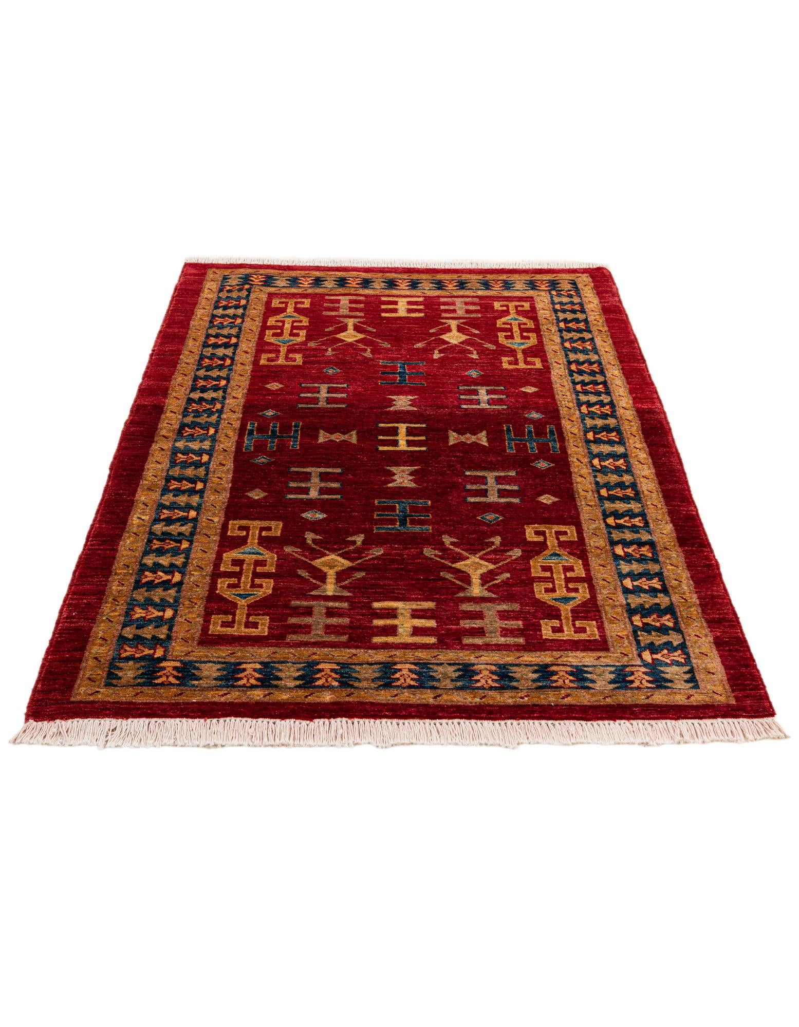 3' 5 x 5' 1 Hand Knotted Ziegler Wool Rug