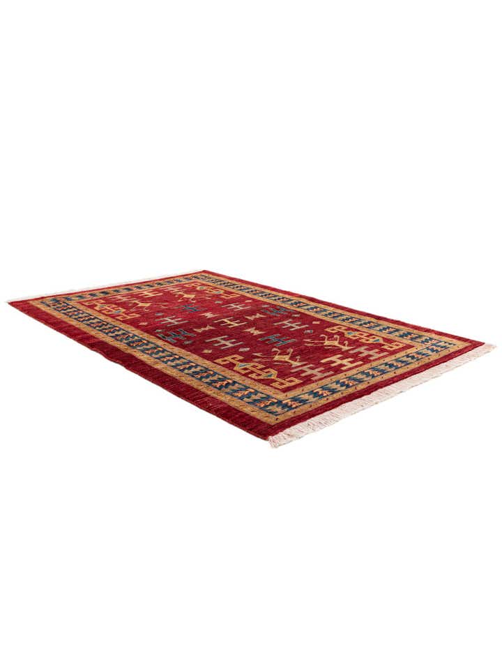 3' 5 x 5' 1 Hand Knotted Ziegler Wool Rug