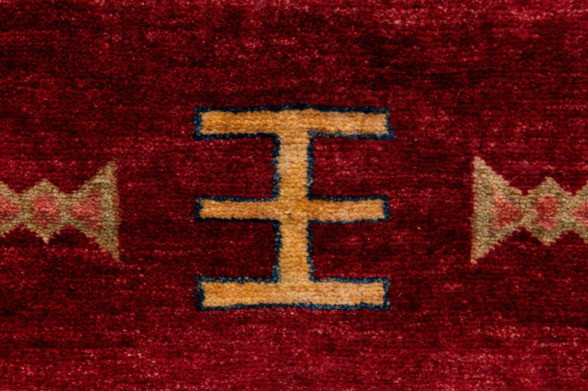 3' 5 x 5' 1 Hand Knotted Ziegler Wool Rug