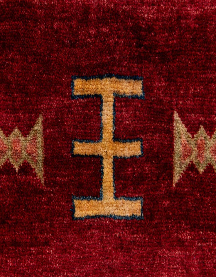 Detail image of 3' 5 x 5' 1  Hand Knotted Ziegler Wool Rug