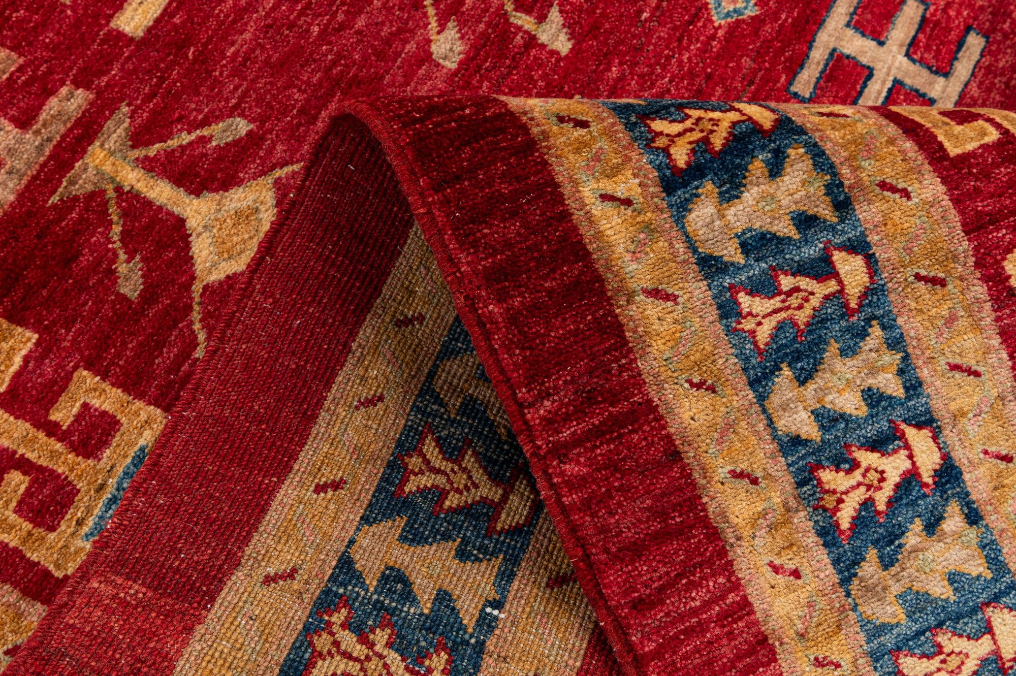 3' 5 x 5' 1 Hand Knotted Ziegler Wool Rug