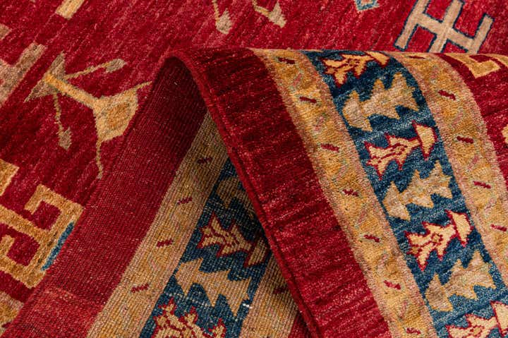 3' 5 x 5' 1 Hand Knotted Ziegler Wool Rug