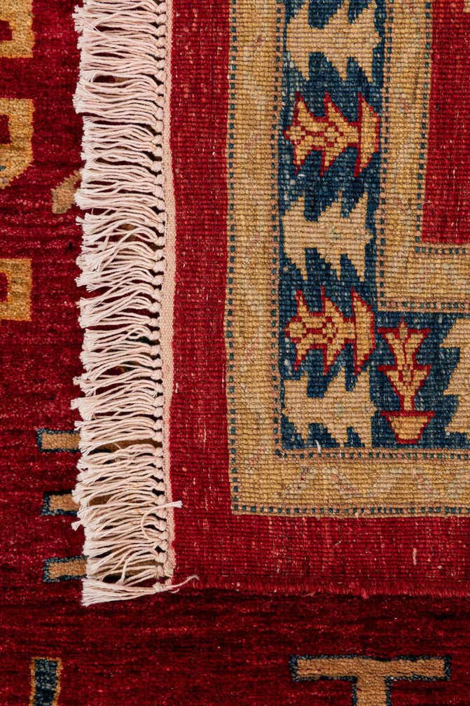 3' 4 x 4' 8 Hand Knotted Ziegler Wool Rug