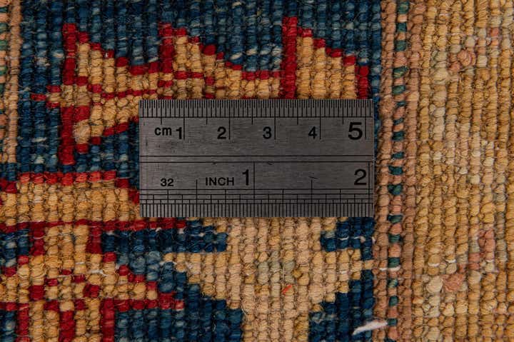 3' 4 x 4' 8 Hand Knotted Ziegler Wool Rug