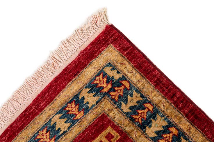 Detail image of 3' 3 x 4' 8 Hand Knotted Ziegler Wool Rug