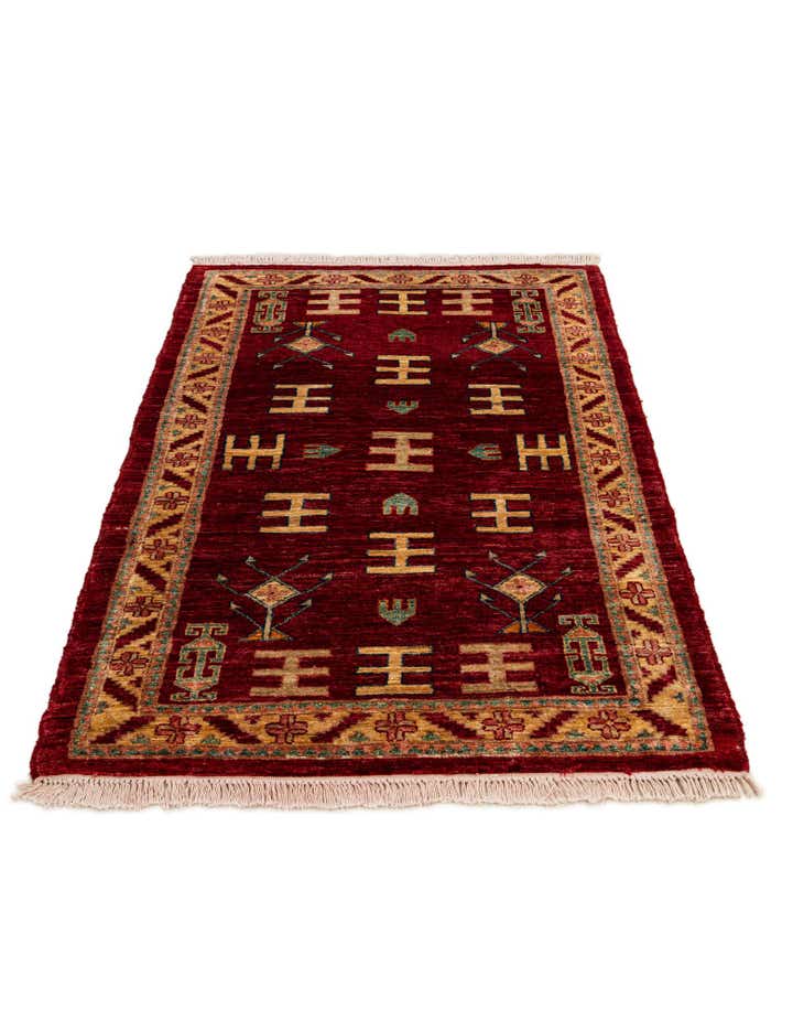 3' 5 x 5' 6 Hand Knotted Ziegler Wool Rug