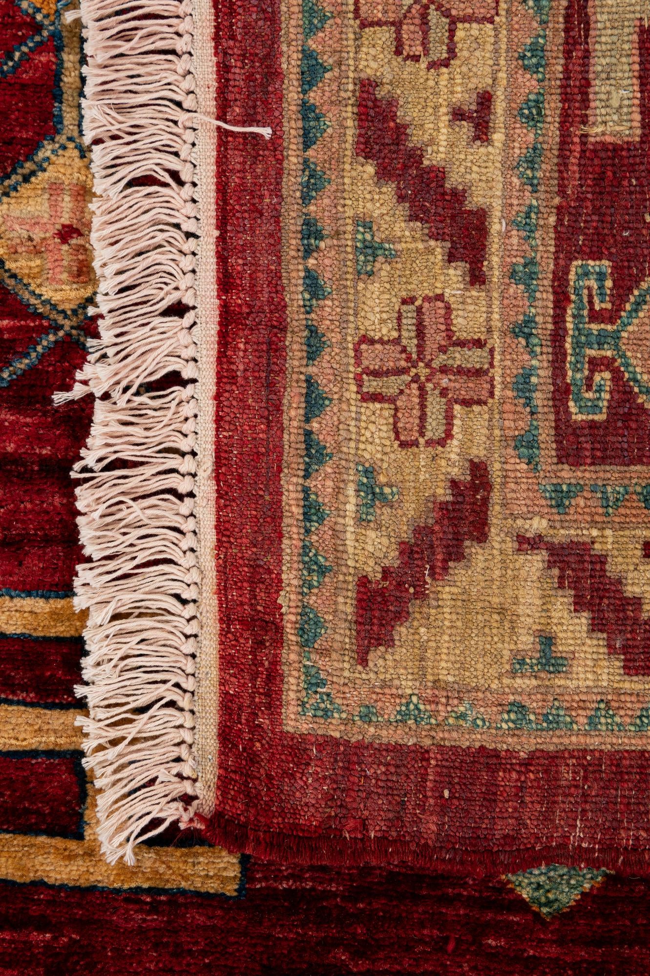 3' 5 x 5' 6 Hand Knotted Ziegler Wool Rug