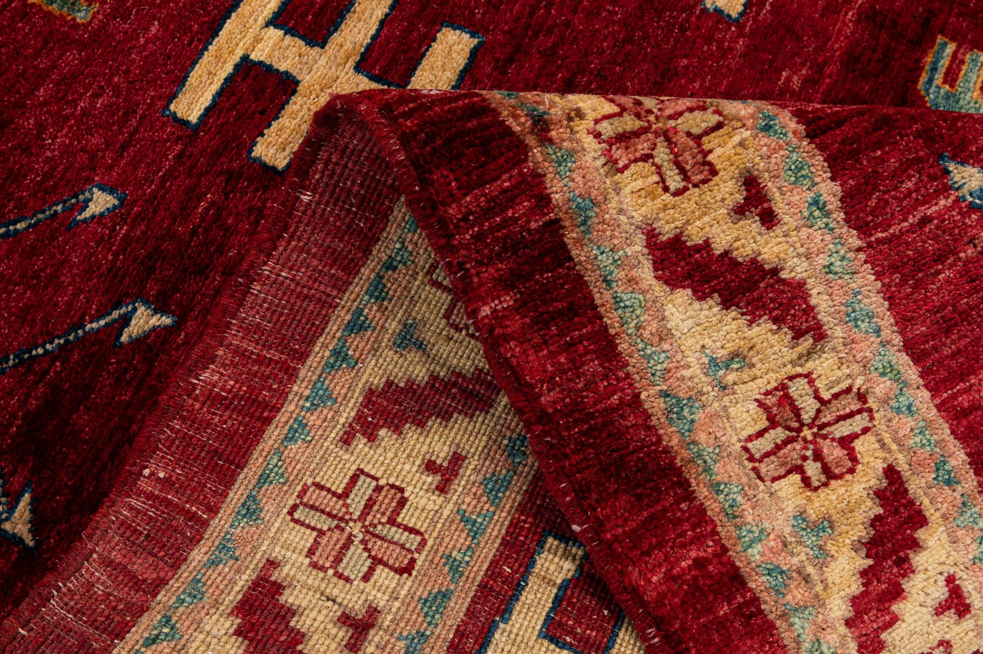 3' 5 x 5' 6 Hand Knotted Ziegler Wool Rug