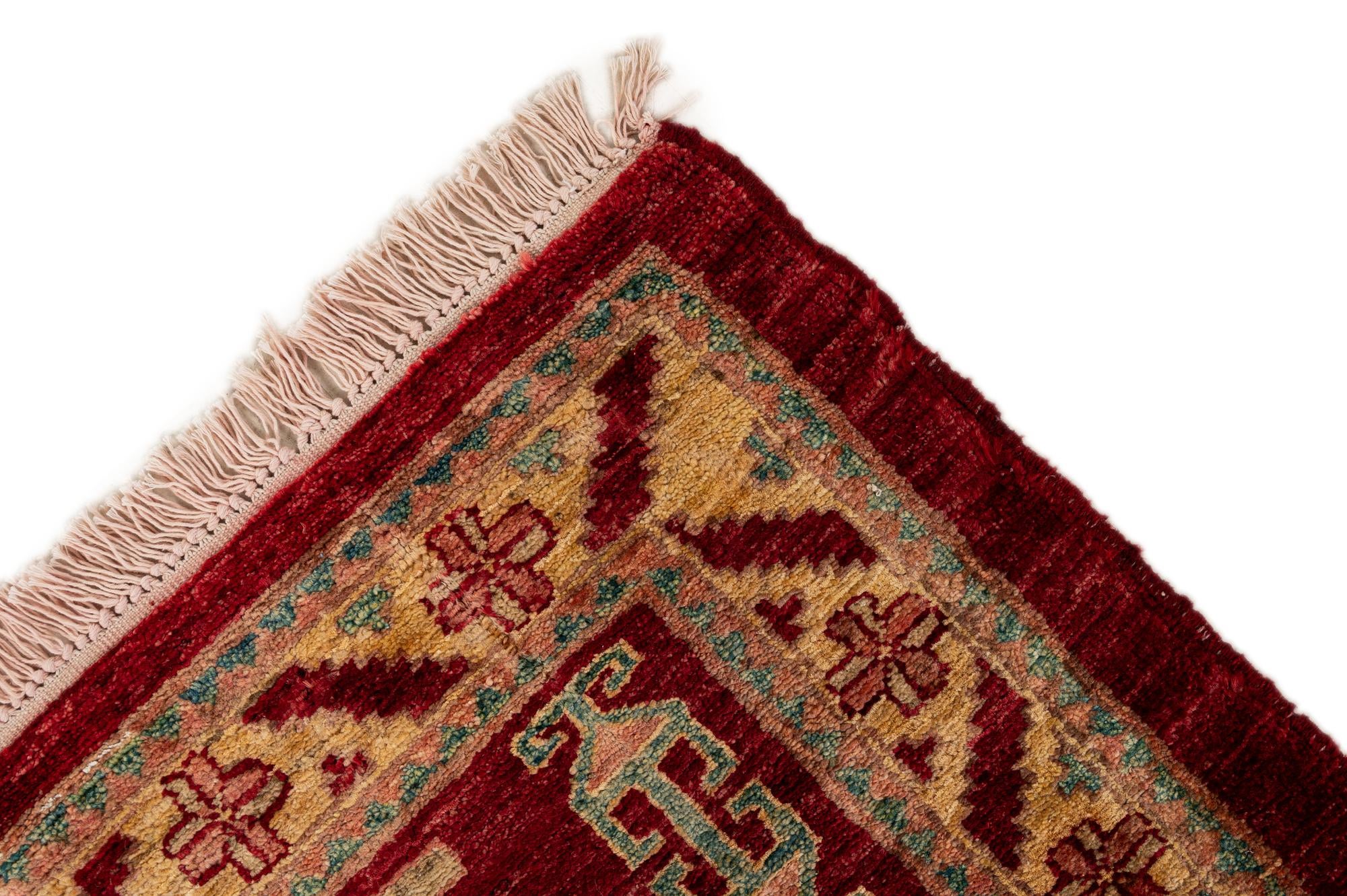 3' 5 x 5' 6 Hand Knotted Ziegler Wool Rug