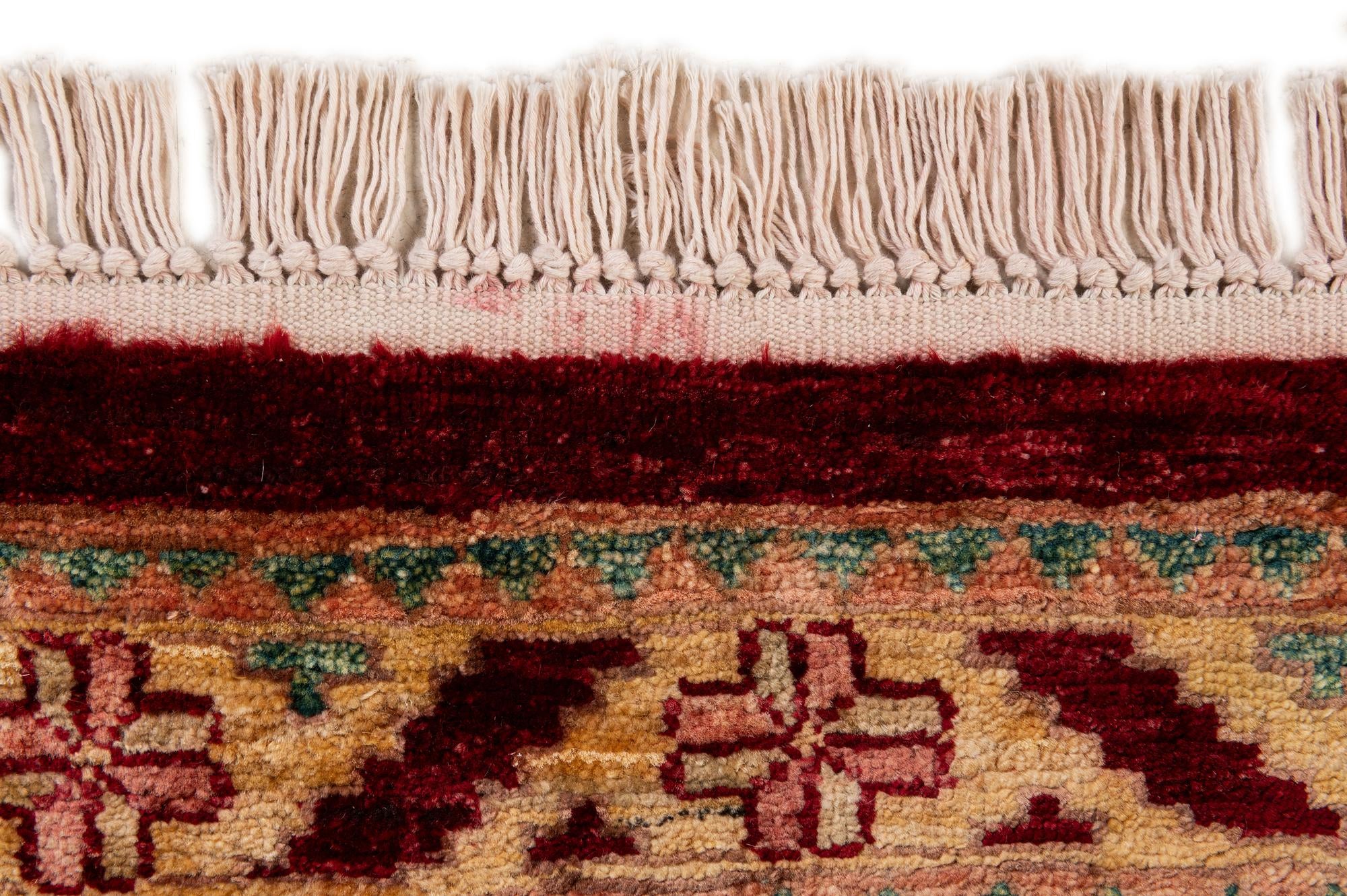 3' 5 x 5' 6 Hand Knotted Ziegler Wool Rug