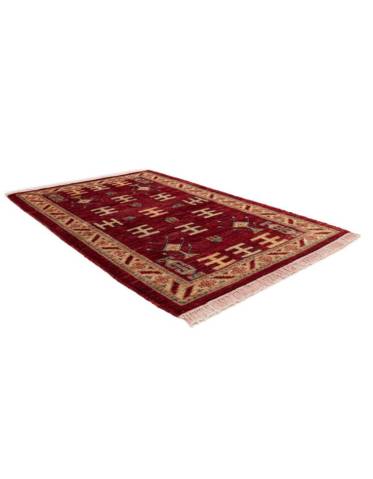 Detail image of 3' 3 x 5' 1  Hand Knotted Ziegler Wool Rug