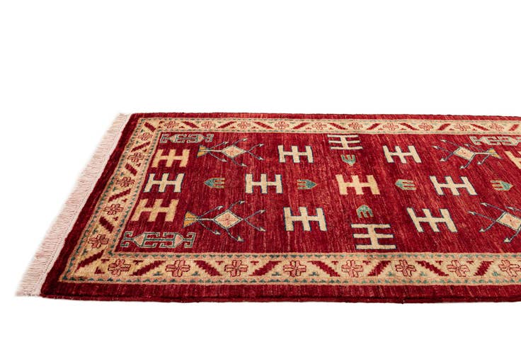 Detail image of 3' 3 x 5' 1 Hand Knotted Ziegler Wool Rug