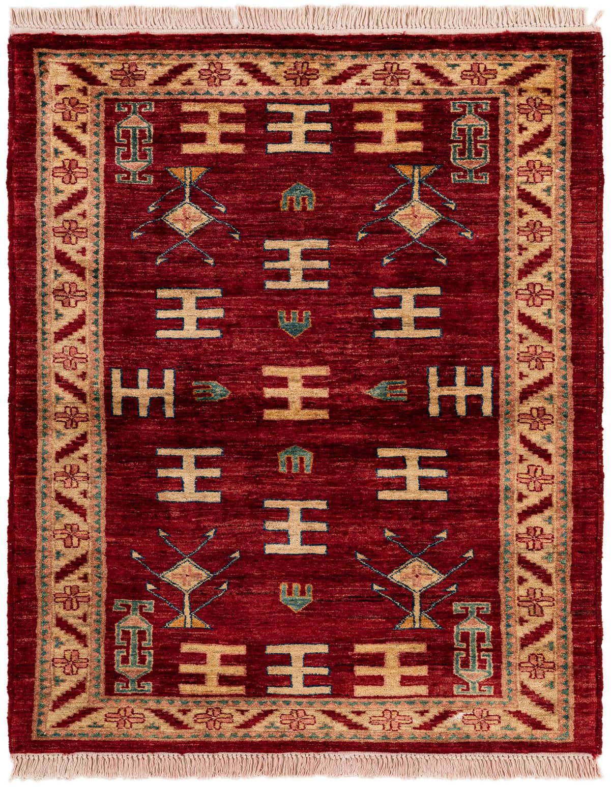 3' 3 x 5' 1 Hand Knotted Ziegler Wool Rug