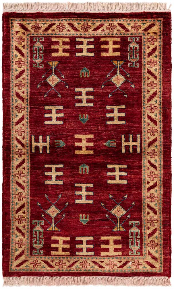 3' 3 x 5' 1 Hand Knotted Ziegler Wool Rug