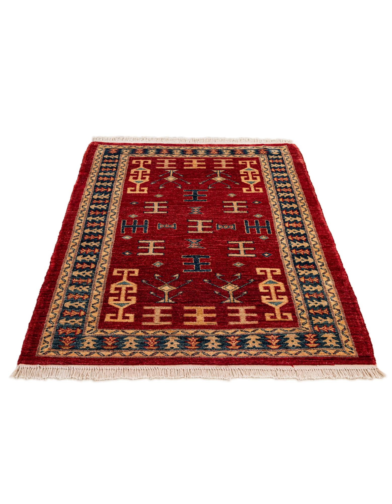 3' 5 x 4' 10 Hand Knotted Ziegler Wool Rug