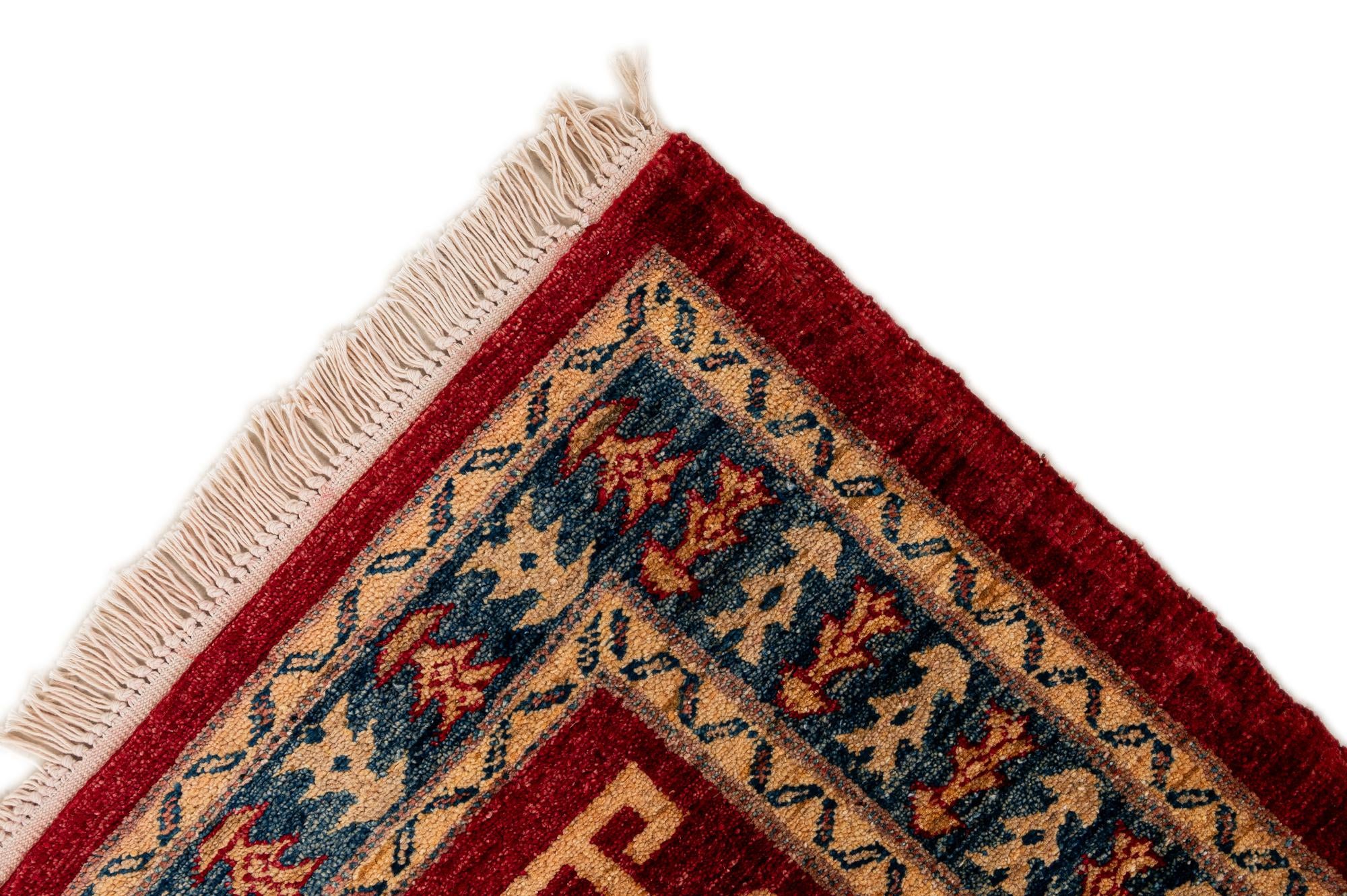 3' 5 x 4' 10 Hand Knotted Ziegler Wool Rug