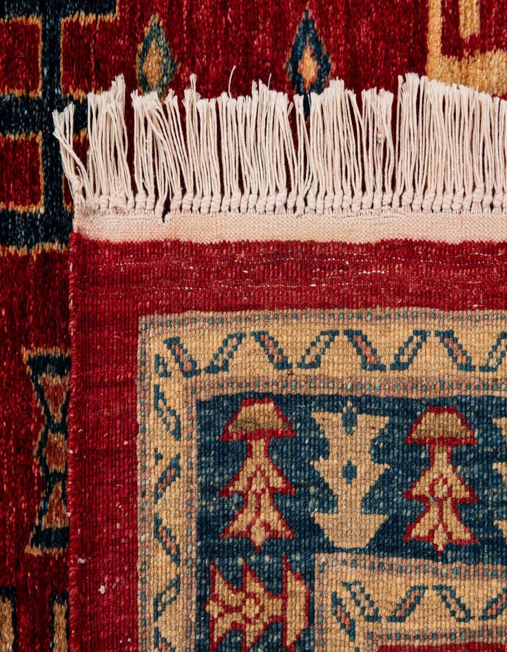 Detail image of 3' 5 x 4' 10  Hand Knotted Ziegler Wool Rug