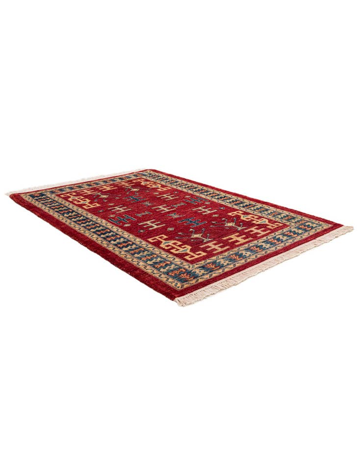 Detail image of 3' 5 x 4' 10  Hand Knotted Ziegler Wool Rug