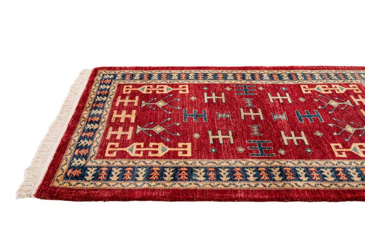 Detail image of 3' 5 x 4' 10 Hand Knotted Ziegler Wool Rug