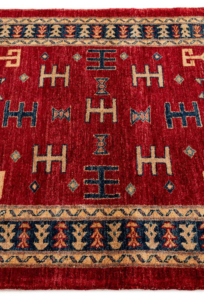 3' 5 x 4' 10 Hand Knotted Ziegler Wool Rug