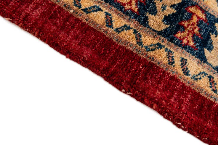 Detail image of 3' 5 x 4' 10 Hand Knotted Ziegler Wool Rug