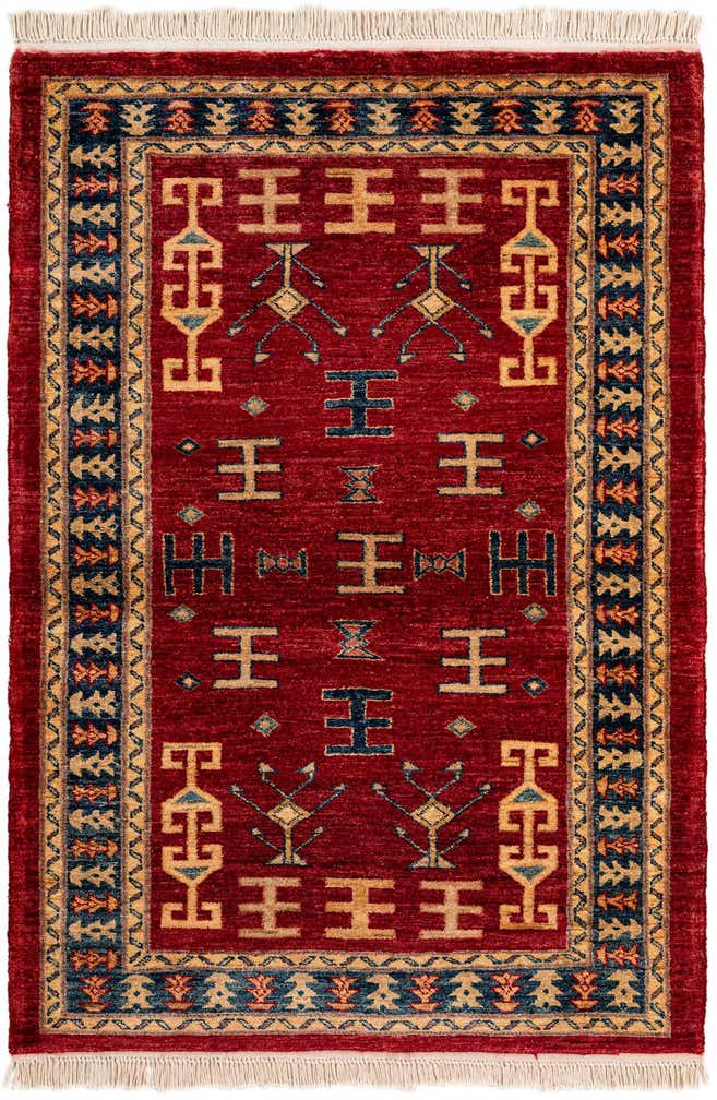 3' 5 x 4' 10 Hand Knotted Ziegler Wool Rug