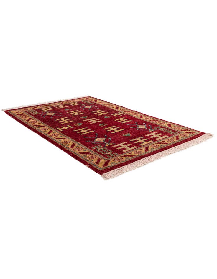 Detail image of 3' 3 x 5' Hand Knotted Ziegler Wool Rug